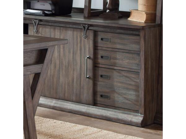 Stone Brook Computer Credenza Office Storage Brown