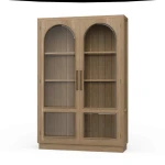 Vannes 2 Door Display Cabinet W/ Glass Shelves