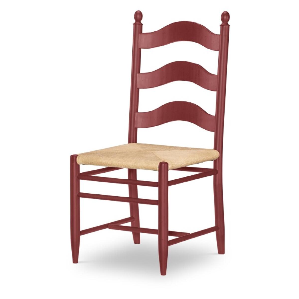 ce75daad38245b7dccf18095d65d9d93 Rush Seat Ladder Back Side Chair Spiced Apple CLH4015-440 - Image 1