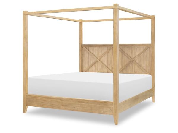 Complete Canopy Bed Ca King 6/0 Beds Amber