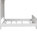 Abbey Park Cali King Panel Bed Rails Bed Parts Antique White & Weathered Brown 10