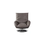 Ranlo Leather Swivel Arm Chair - Image 4