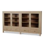 Kagu 4 Door Low Cabinet W/ Raffia - Image 3