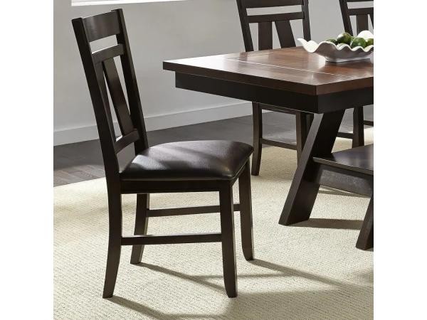 Lawson Splat Back Side Chair (RTA) Chairs & Benches Brown