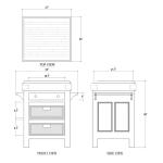 Sonoma Island W/ Rattan Baskets Accent Furniture Accent Furniture 22