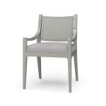 Milano Dining Chair W/ Upholstered Seat & Rattan Back - Image 2