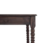 Console Desk W/ Barley Twist Leg - Image 2