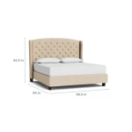 Paris Tufted Upholstered Bed - Image 4