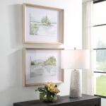 Serene Lake Framed Prints, S/2 Art Art 13
