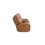 Fletcher Leather Power Reclining Loveseat with Center Console - Image 8