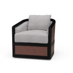 Aden Swivel Chair W/ Leather