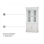 Fiona 4 Door Display Cabinet W/ Glass Shelves - Image 2