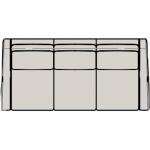 Revelin Sofa 3 Units Full Recline w/Articulating Headrest 203-97