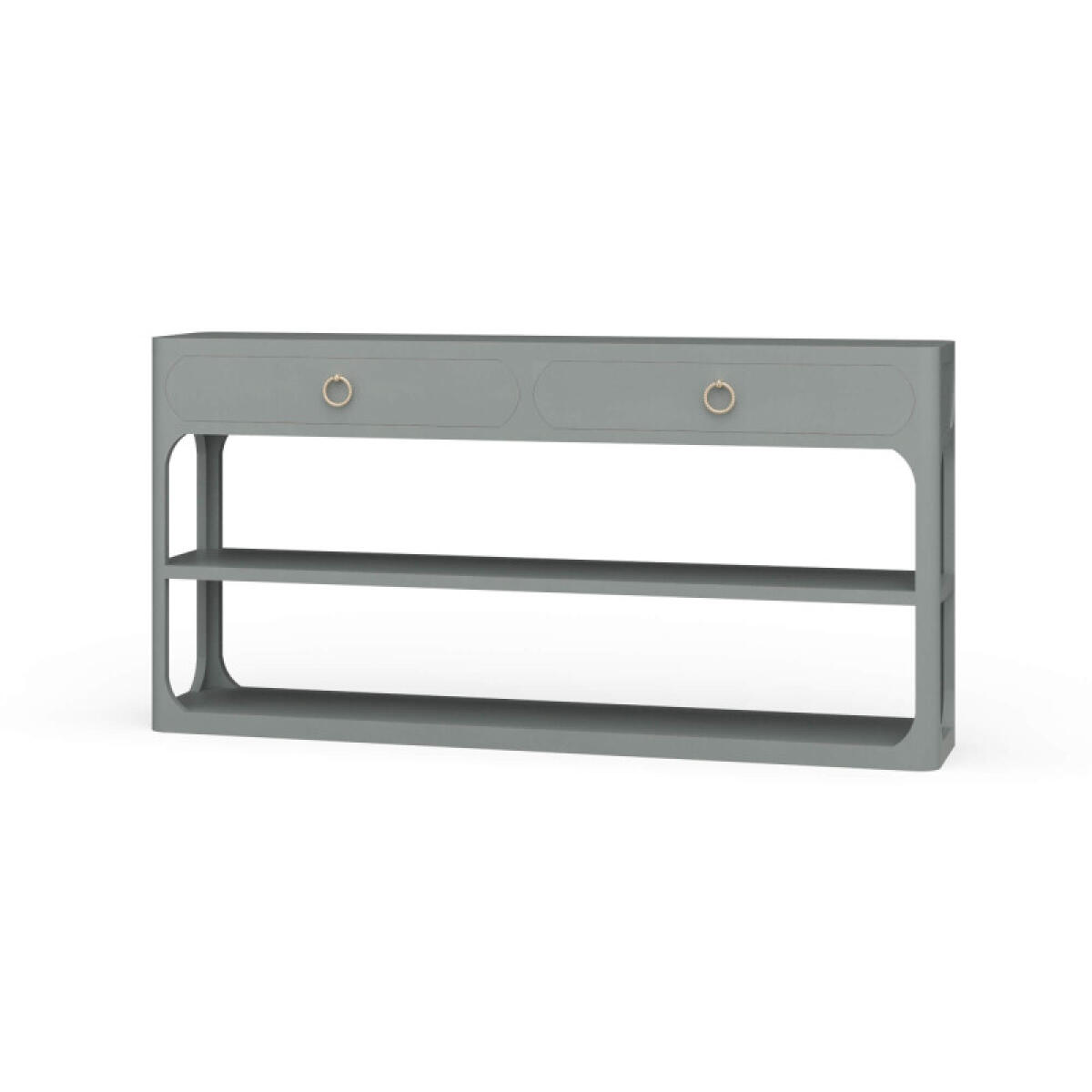 d161486af394981e10cb21d382a9eee8 Corte Open Console Table W/ 2 Drawers - Image 1