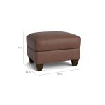 True Custom™ True Custom® Leather Ottoman - Image 3