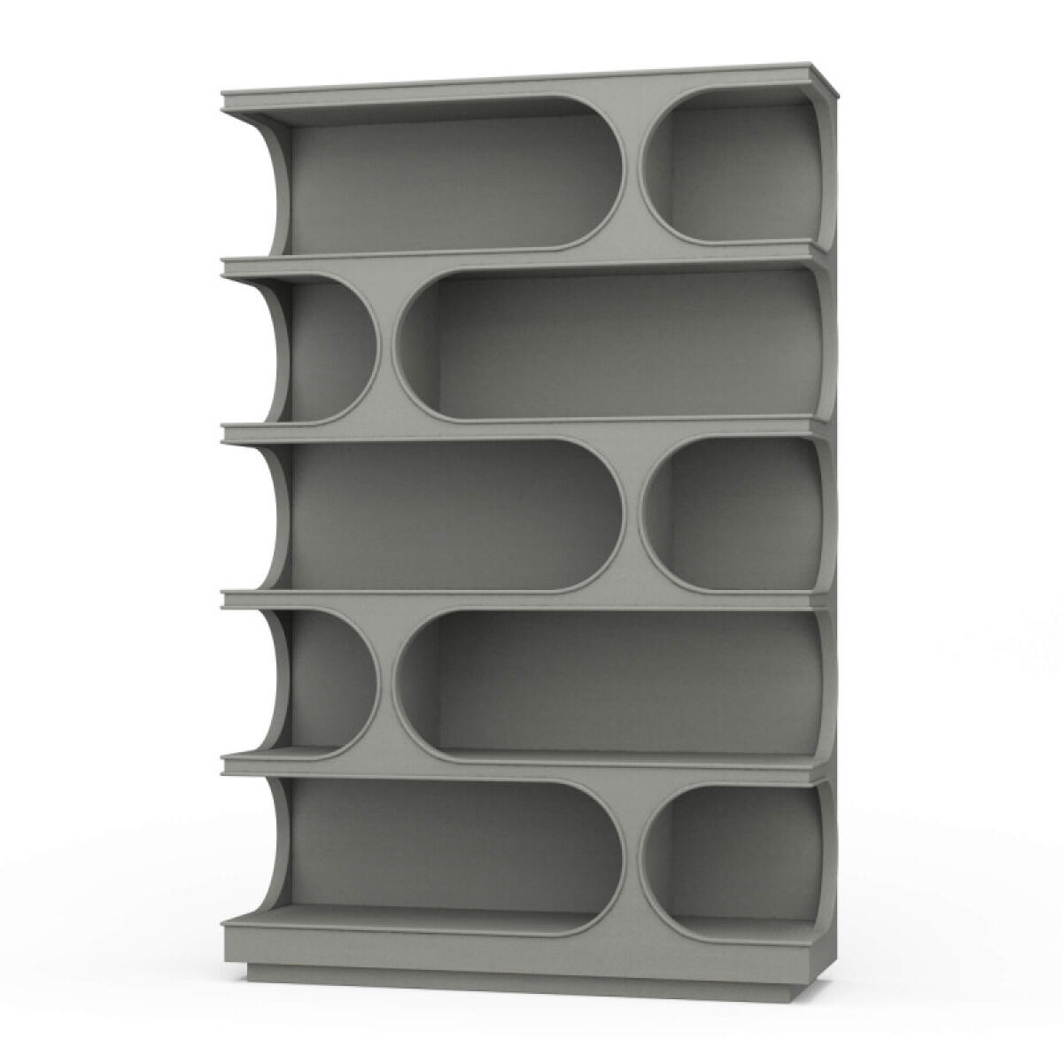 d1769efff0a70ee7e49492c39cd6c8a2 Vannes Crescent Bookcase - Image 1