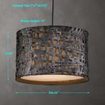Alita, 3 Lt Pendant Lighting Black 11