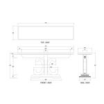 Fiona Pedestal Console Table - Image 4