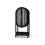 Napa Wine Cabinet W/ Mirrored Back Bar Furniture Bar Furniture 24