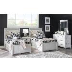 1861 Flatiron LK Complete Panel Bed Twin 33 White Finish - Image 3