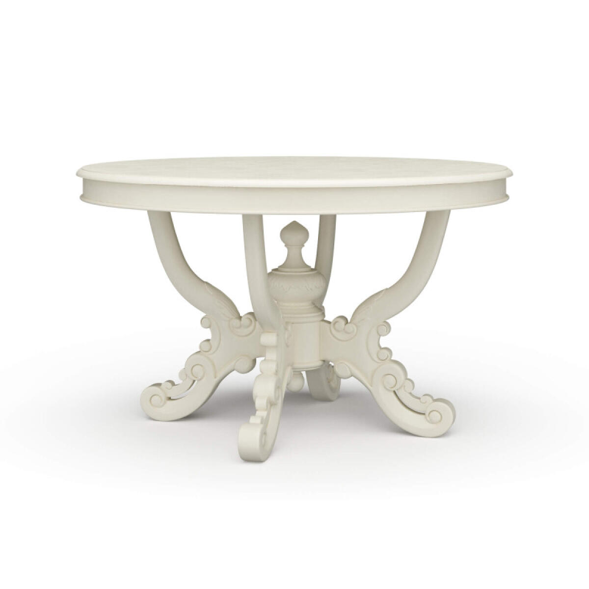 d1f8a37deb66768937a74df96a921836 Mandolin Dining Table W/ Solid Hardwood Top - Image 1