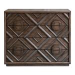 Abbey Park King California Sleigh Bed, Dresser & Mirror, Chest Bedroom Sets Antique White & Weathered Brown 14