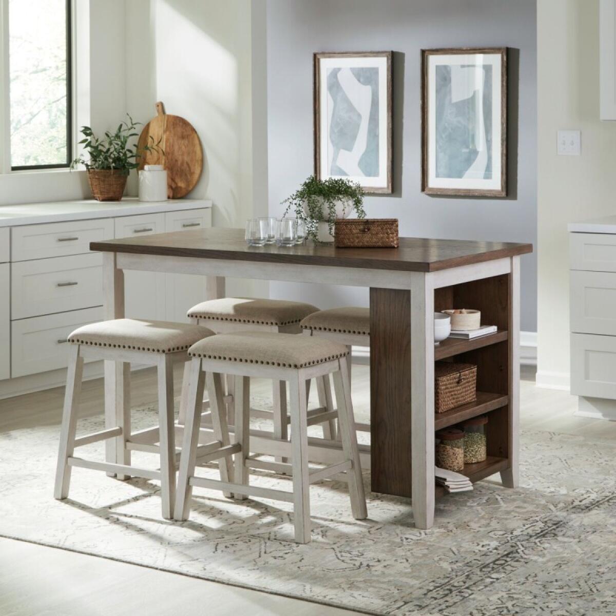 Brook Creek 5 Piece Counter Set- Two Tone Dining Sets Dining Sets 2 Brook Creek 5 Piece Counter Set- Two Tone Dining Sets Dining Sets 2