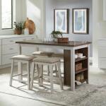 Brook Creek 5 Piece Counter Set- Two Tone Dining Sets Dining Sets 14