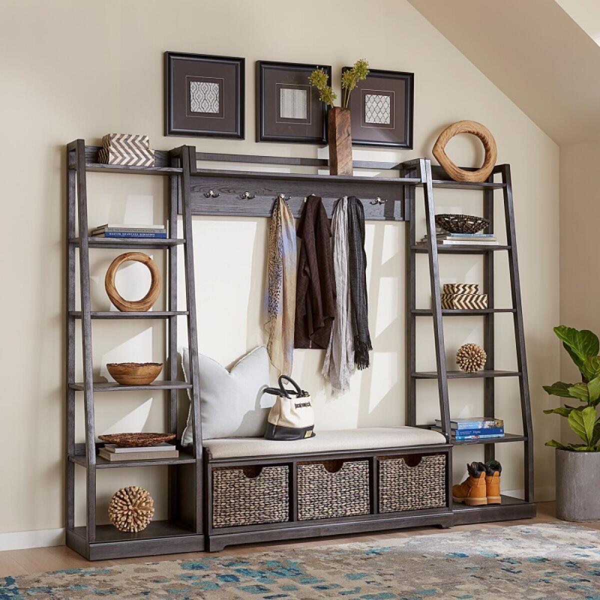 Mill Creek Wall Unit Entertainment Stands Brown 2 Mill Creek Wall Unit Entertainment Stands Brown 2