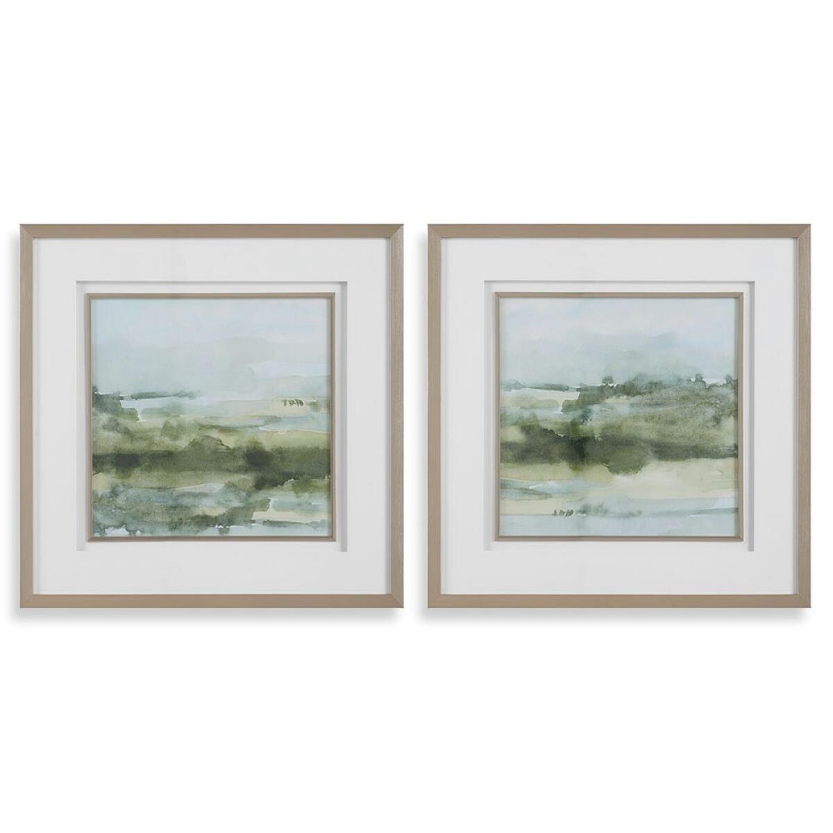 d28b4c197e8711c4e1c07518409ce49b Soft Sage Framed Prints, S/2 - Image 1