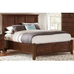 Bonanza Full, Queen, & King Mansion Storage Bed – Cherry Finish Beds BB28 Cherry 13