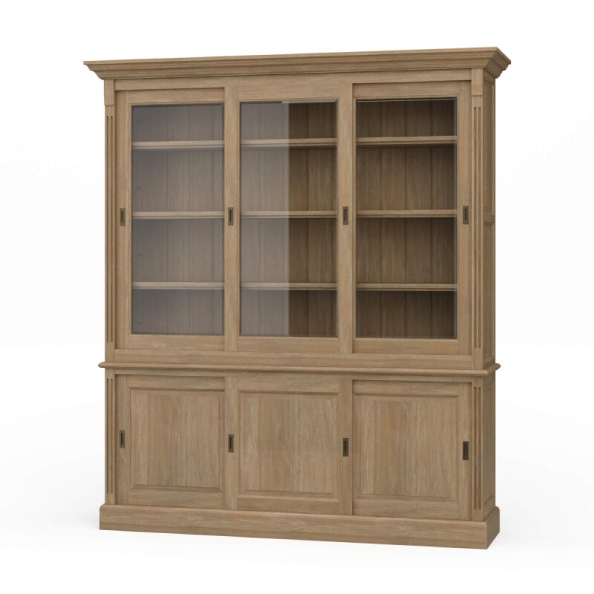 Hudson 88” Bookcase W/ 3 Sliding Doors Bookcases Bookcases 2 Hudson 88” Bookcase W/ 3 Sliding Doors Bookcases Bookcases 2