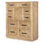 Grant Park 7 Piece Trestle Table Set Dining Sets Brown 7