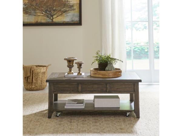 Paradise Valley Lift Top Cocktail Table Cocktail & Coffee Tables Brown