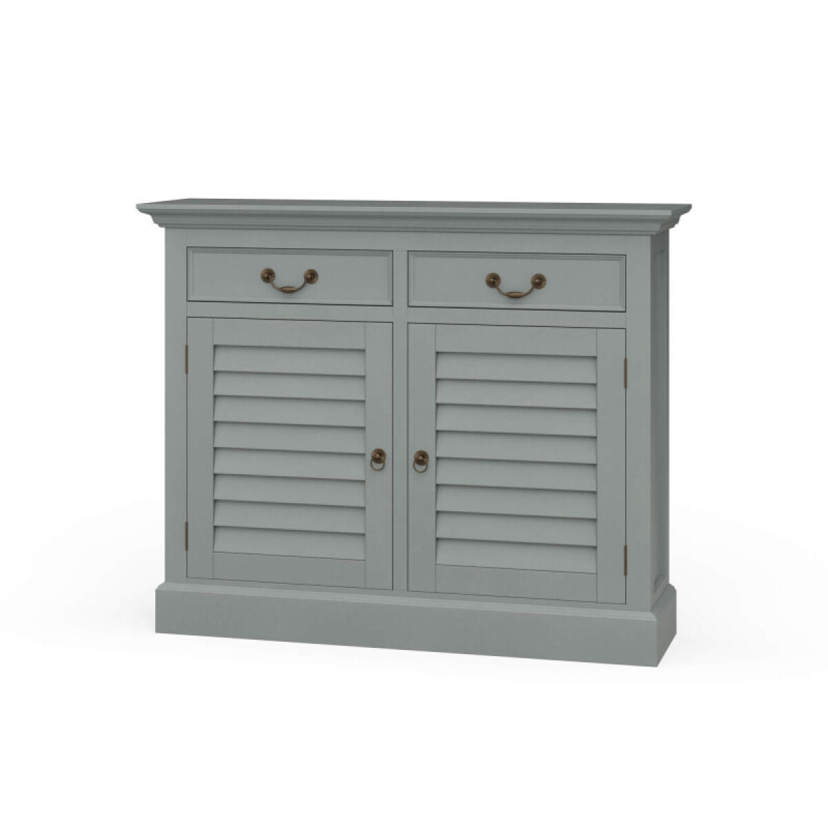 Shutter Narrow Sideboard Dining Storage Blue 2 Shutter Narrow Sideboard Dining Storage Blue 2
