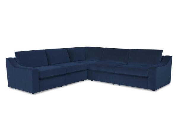 Blake Slope Arm Modular L-Shaped Sectional Sectionals Bassett Furniture