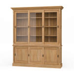 Hudson 88'' Bookcase W/ 3 Sliding Doors
