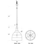 Hampton Rattan Pendant Medium - Image 3