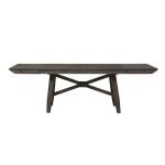 Double Bridge Optional 6 Piece Trestle Table Set - Image 4