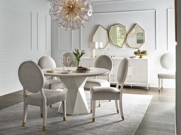 Love. Joy. Bliss.-Miranda Kerr Home Love Joy Bliss Oval Side Chair Chairs & Benches Alabaster 12