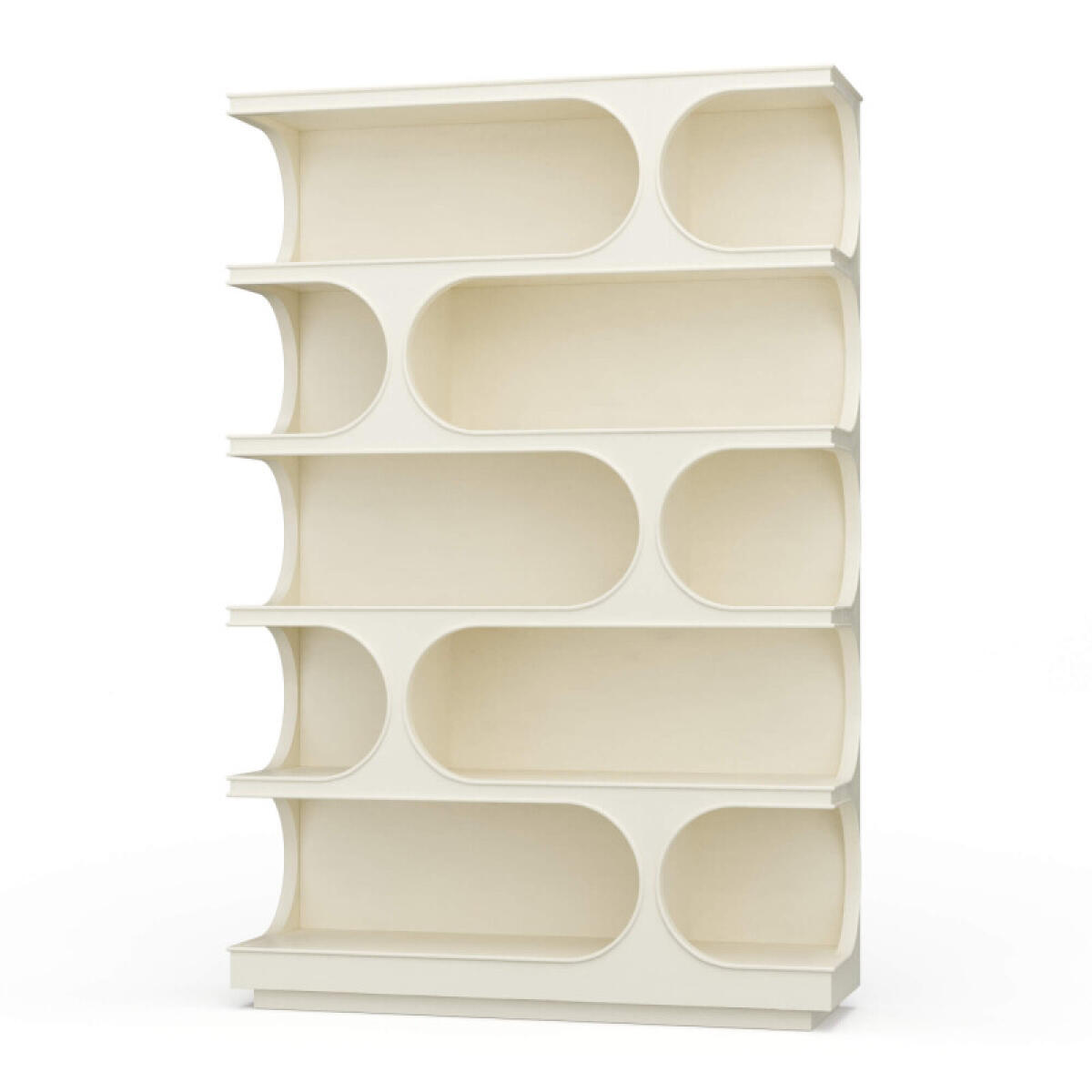d3537a8f23def260e2a88d94887550ee Vannes Crescent Bookcase - Image 1