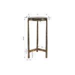 Eternity Outdoor Accent Table, Brass - Image 7