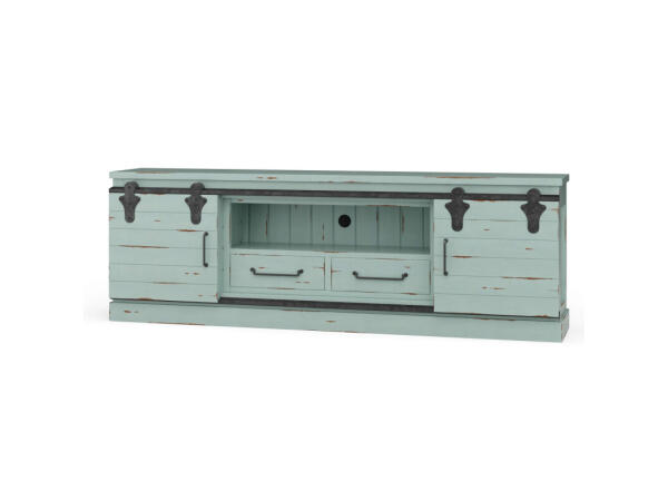 Sonoma Narrow Media Console 84” Entertainment Stands Blue