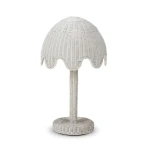 Scalloped Rattan Table Lamp - Image 4