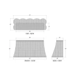 Newport Rattan Console Console Tables Blue 22