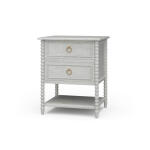 Cholet 2 Drawer Bedside Table W/ Shelf