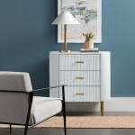 Astoria Three-Drawer Chest (White) Chests Chests 14