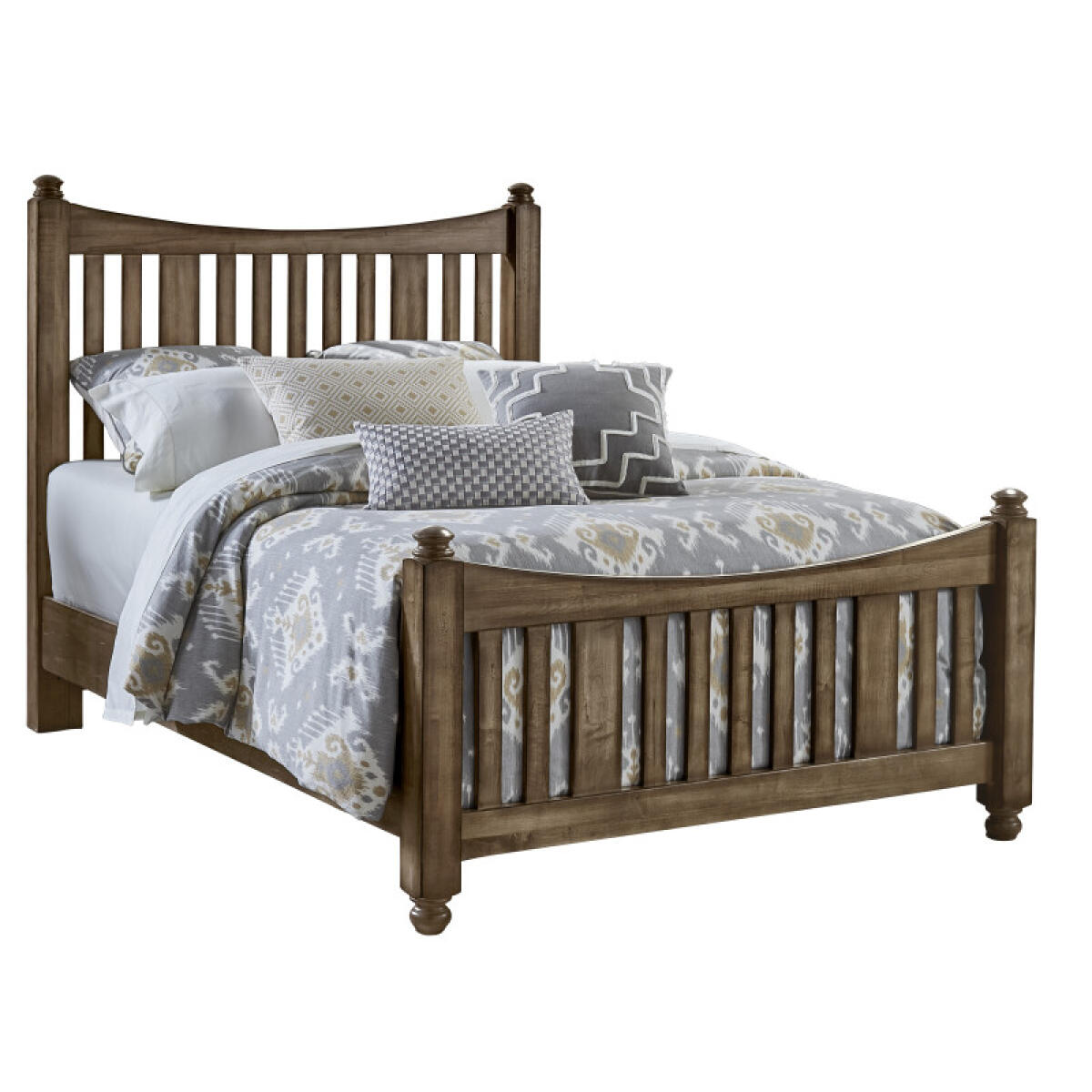 d456ac6d725a50e2bf42fbf01598be35 Maple Road King Slat Poster Bed - Image 1
