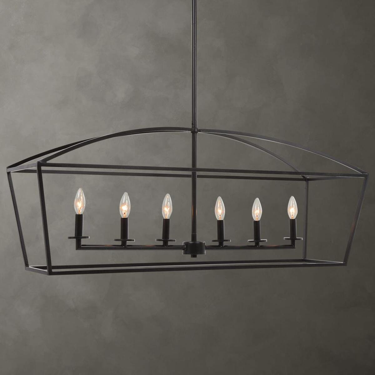 d463d11c28d8ee9ac0d072eb715b3ae5 Clayton, 6 Lt Linear Chandelier - Image 1