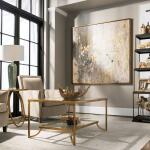 Golden Raindrops Hand Painted Canvas Art Art 14